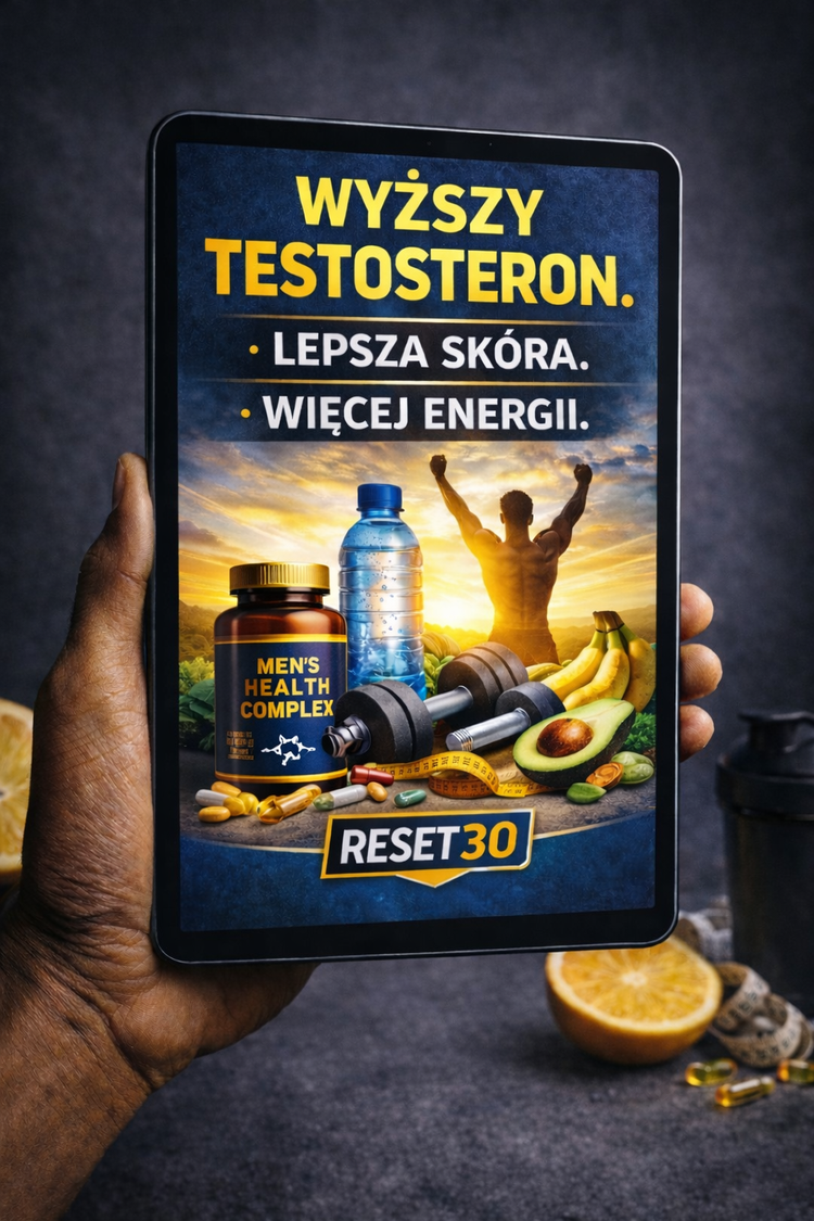 Wyższy testosteron. Lepsza skóra. Więcej energi